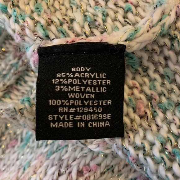 Como Black Glittery Pastel Sweater (S) - Picture 4 of 5